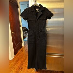 Pistola Denim Black Utility Jumpsuit